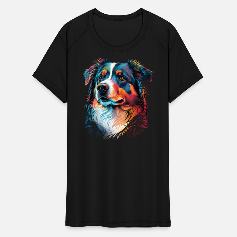 Australian Shepherd Colorful Aussie Dog Cute Puppy