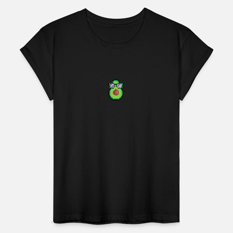 Avocado Nerd Glasses Pixel Design Pixel Art