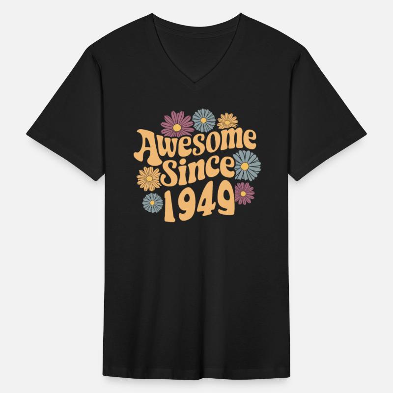 Awesome Since 1949 Retro Floral Birthday