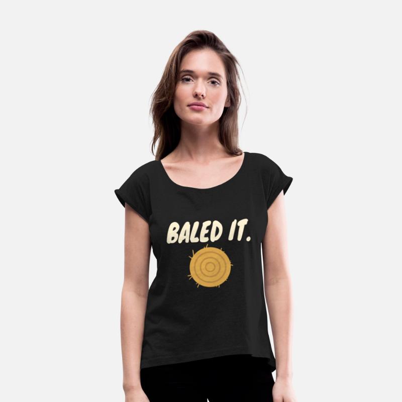 Baled it Hay Bale Funny Farmers Pun Joke