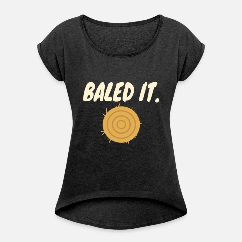 Baled it Hay Bale Funny Farmers Pun Joke