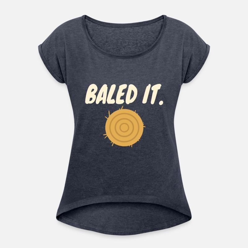 Baled it Hay Bale Funny Farmers Pun Joke