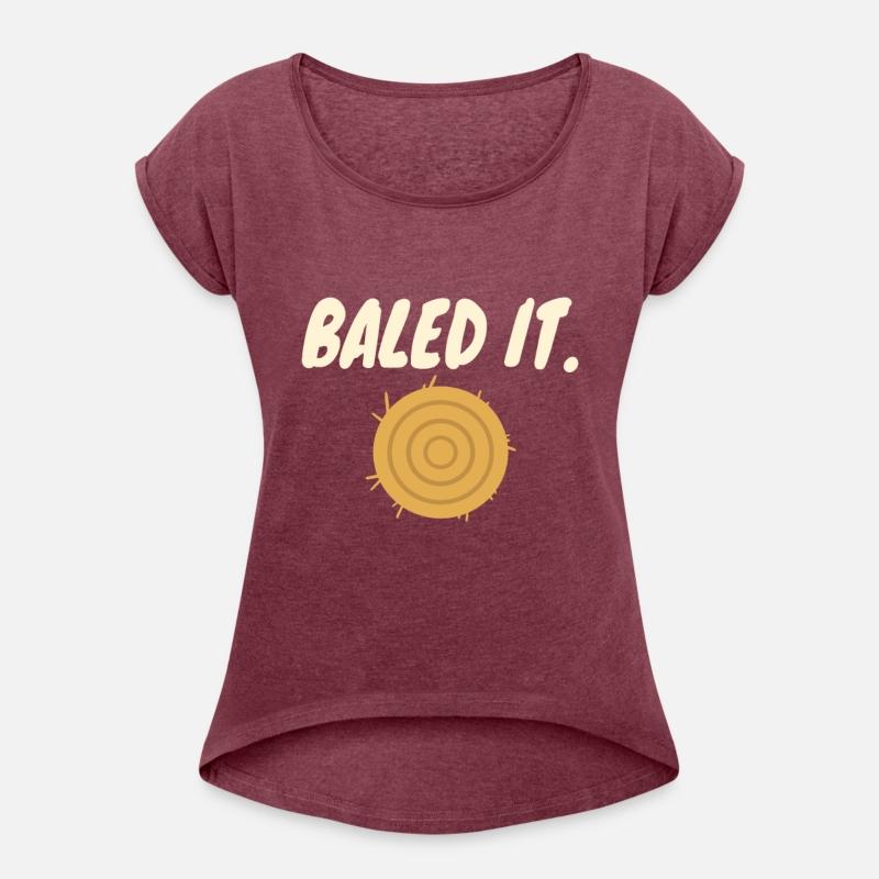 Baled it Hay Bale Funny Farmers Pun Joke