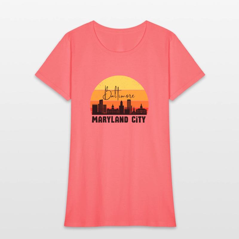 Baltimore Maryland Charm City Cityscape