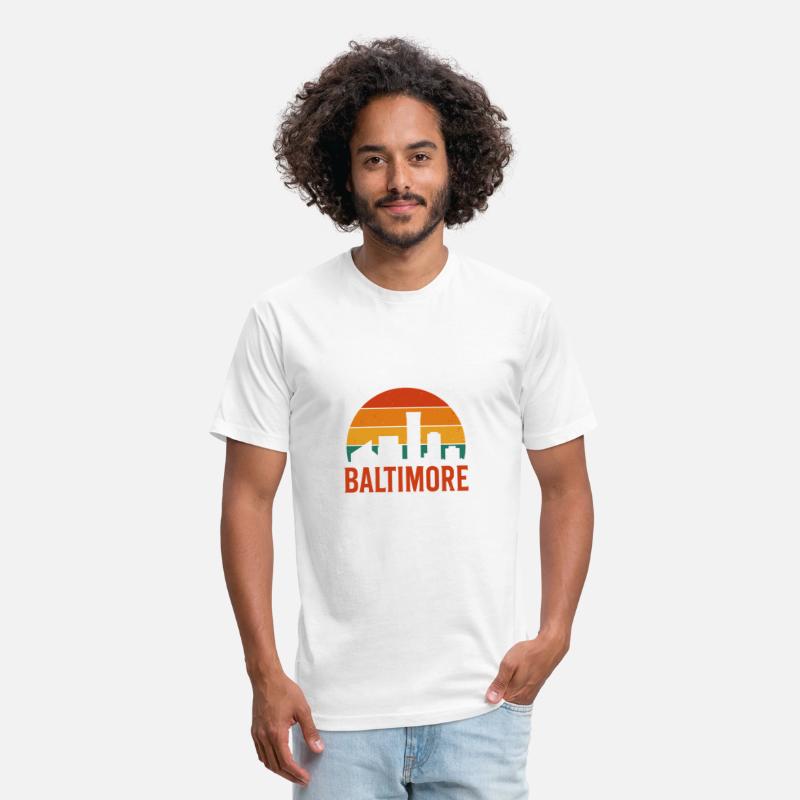 Baltimore Retro Skyline Shirt For City Pride