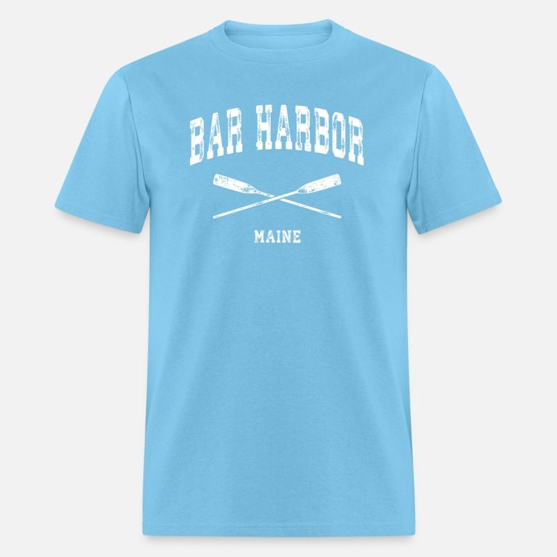 Bar Harbor Maine Nautical Crossed Oars