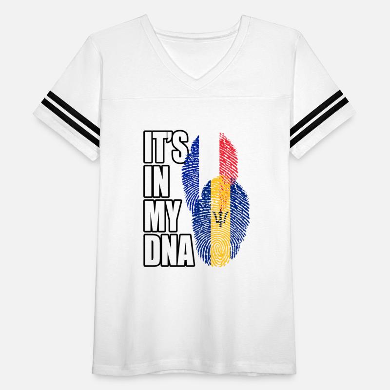 Barbadian And French Mix Heritage DNA Flag