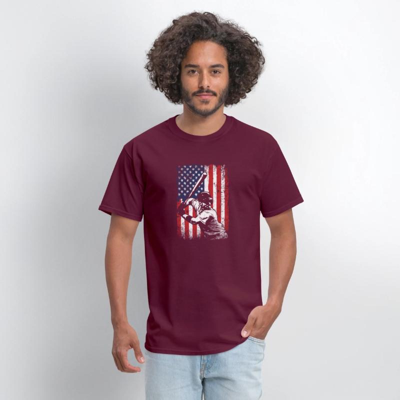 Baseball American Flag