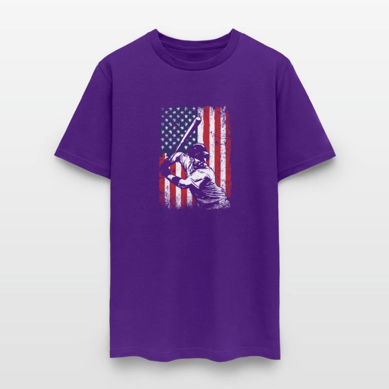 Baseball American Flag