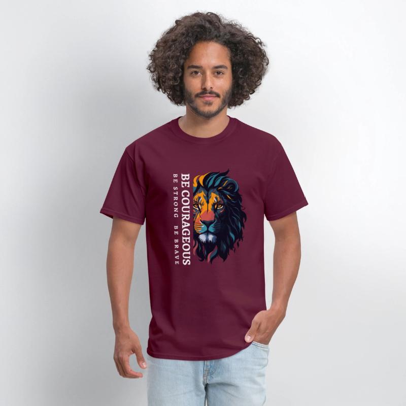 Be courageous, Be strong and courageous, Lion Head