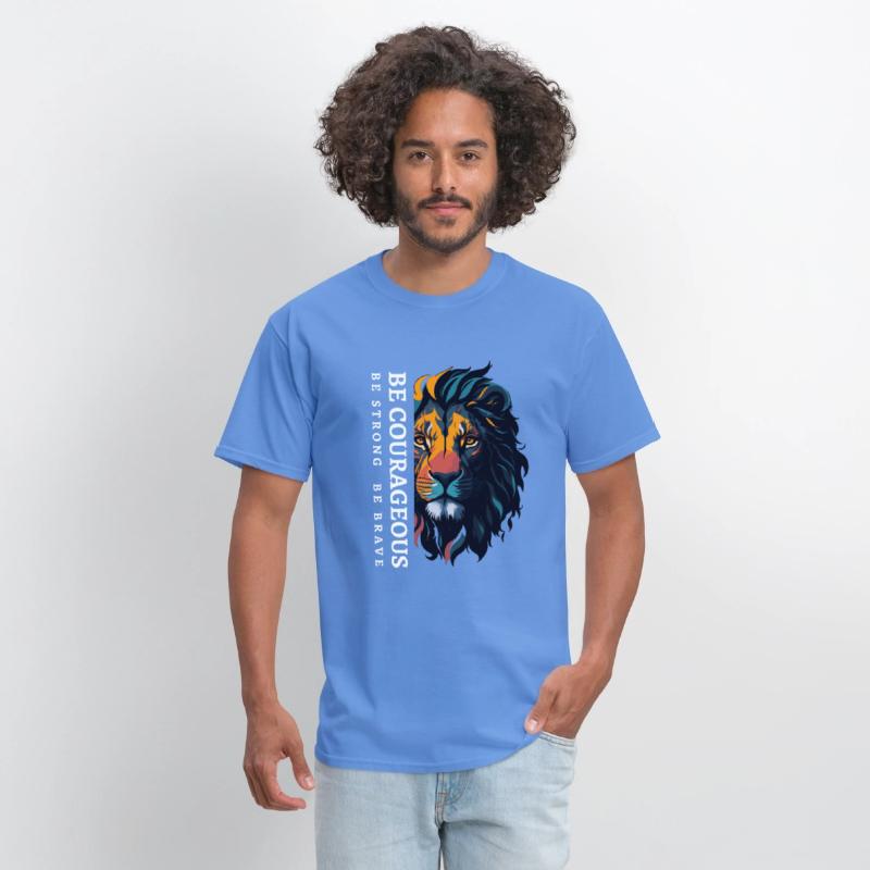 Be courageous, Be strong and courageous, Lion Head