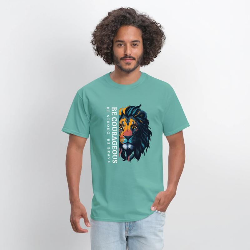 Be courageous, Be strong and courageous, Lion Head