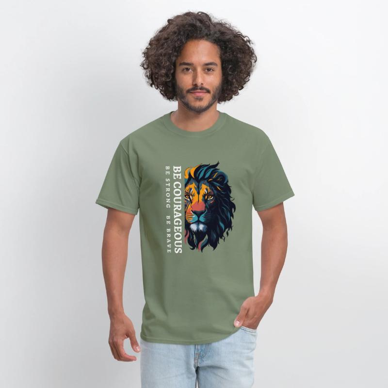 Be courageous, Be strong and courageous, Lion Head