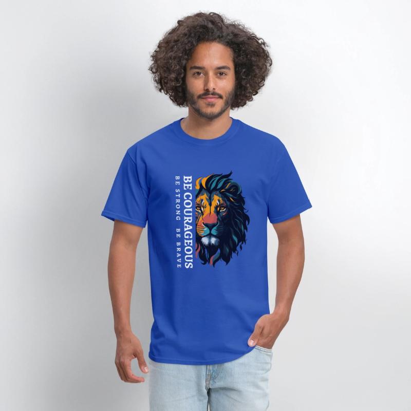 Be courageous, Be strong and courageous, Lion Head