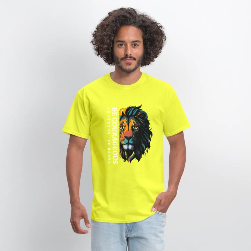 Be courageous, Be strong and courageous, Lion Head