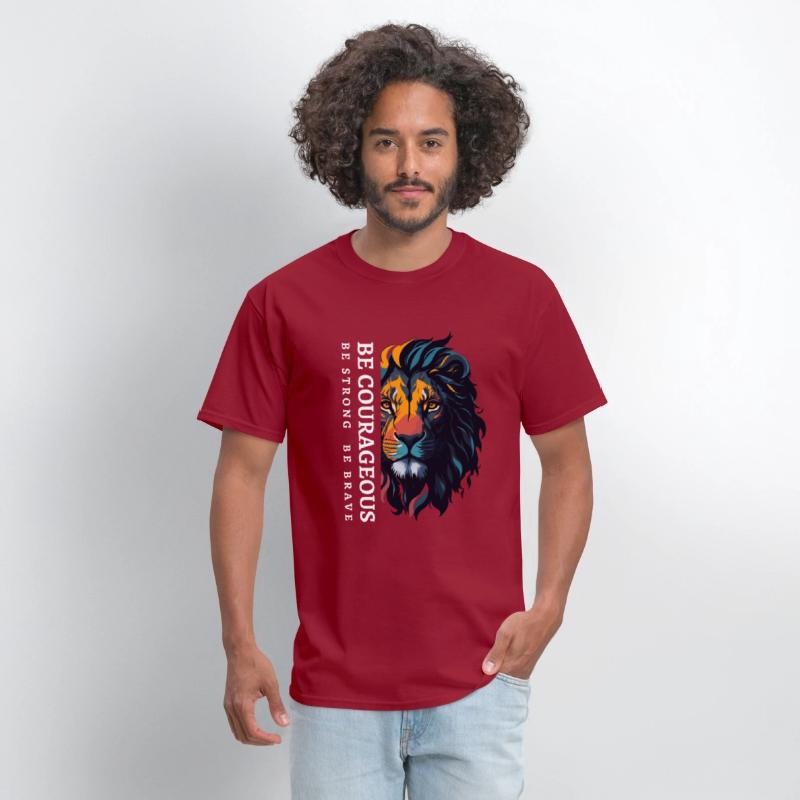 Be courageous, Be strong and courageous, Lion Head