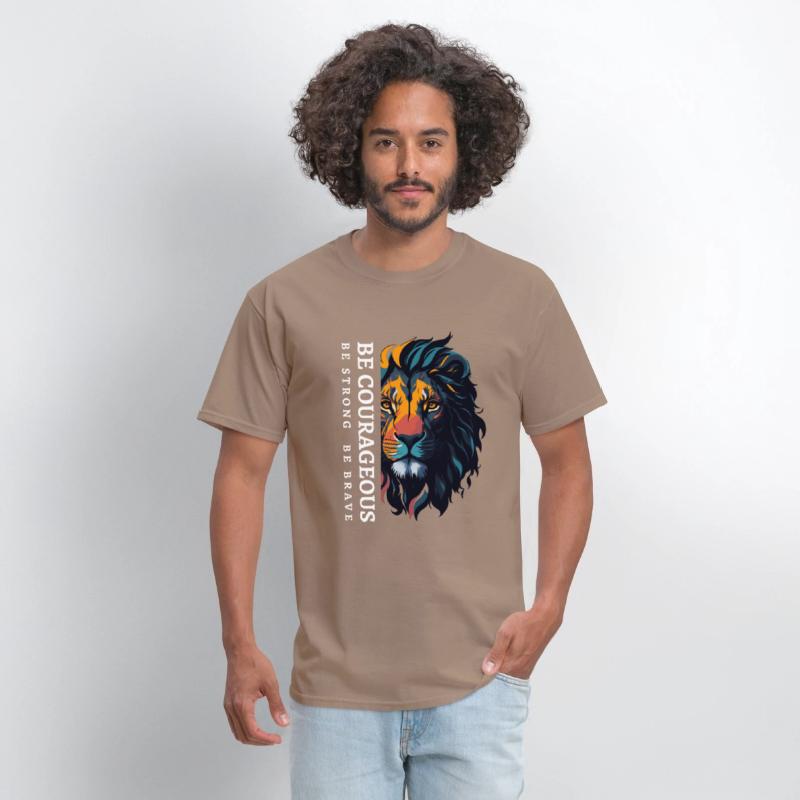 Be courageous, Be strong and courageous, Lion Head