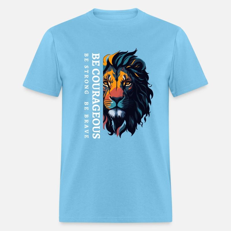 Be courageous, Be strong and courageous, Lion Head