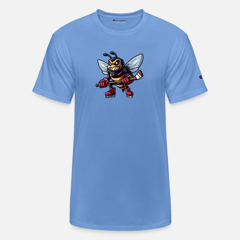 Bee Wasp Hornet Hockey Hockey Player Design