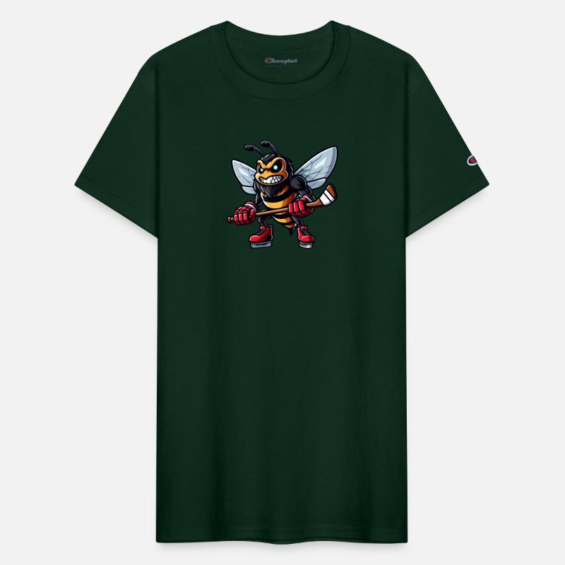 Bee Wasp Hornet Hockey Hockey Player Design