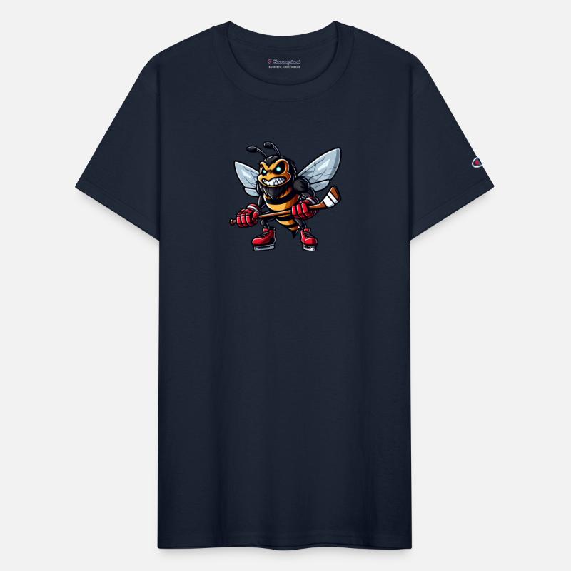 Bee Wasp Hornet Hockey Hockey Player Design