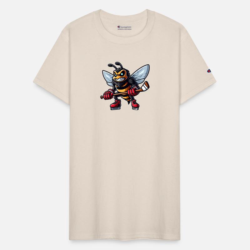 Bee Wasp Hornet Hockey Hockey Player Design