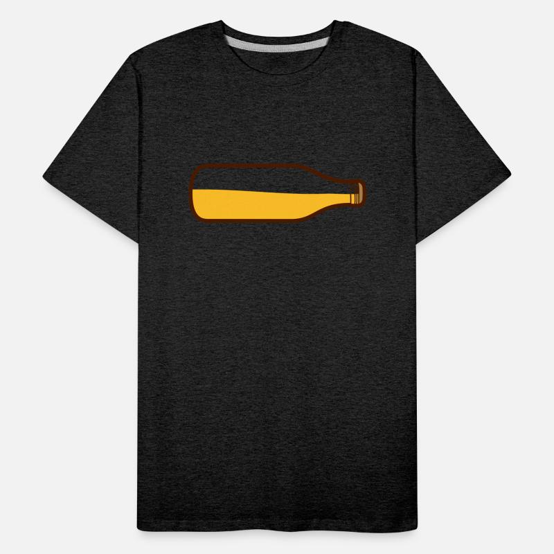 Beer bottle lying beer