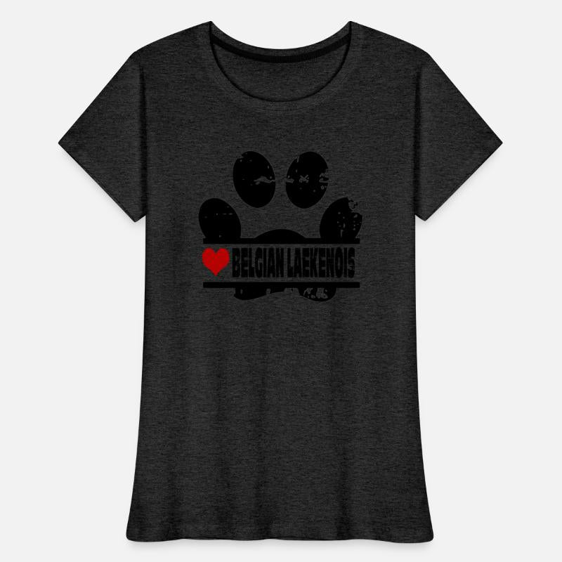 Belgian Laekenois dog paw print