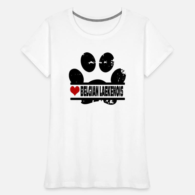 Belgian Laekenois dog paw print