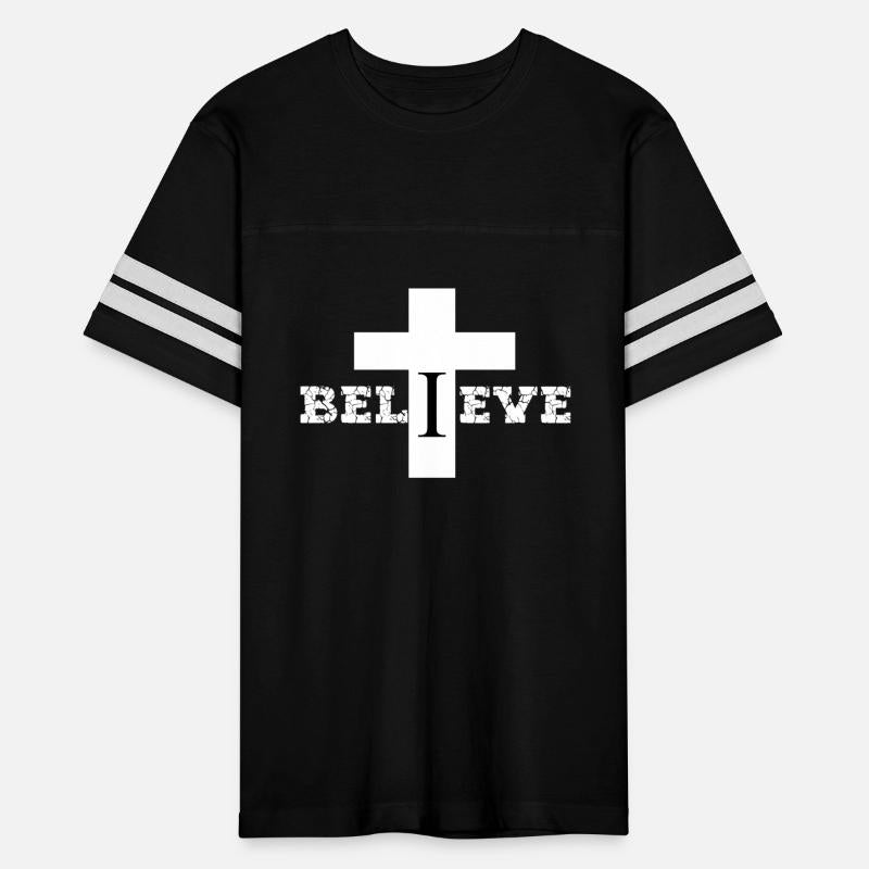 Believe Christian Saying With Cross
