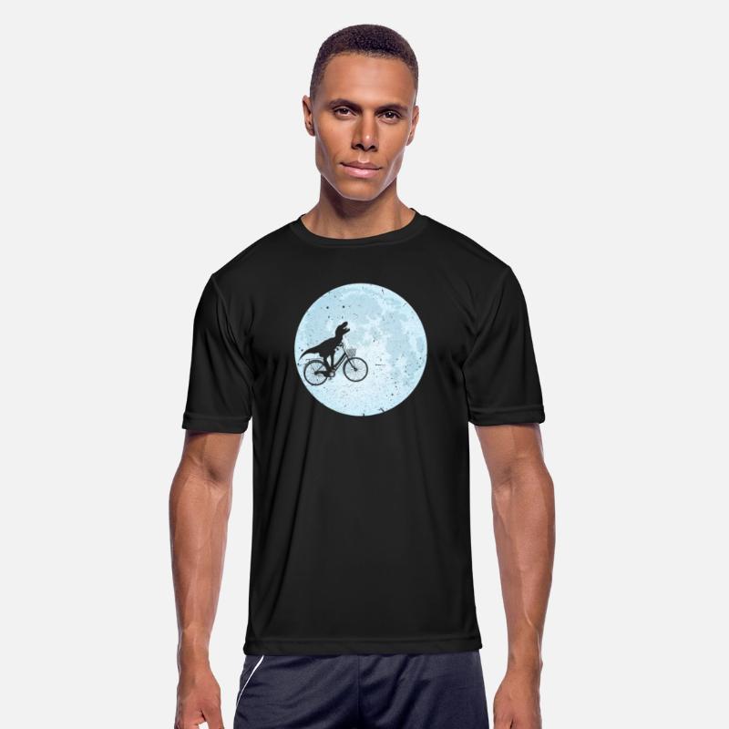 Biking Dinosaur In The Moon