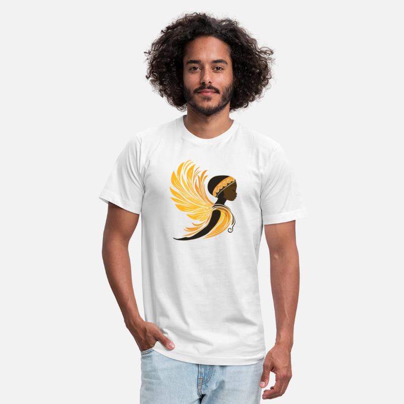 Black Christmas Angel - Golden Winged Angel