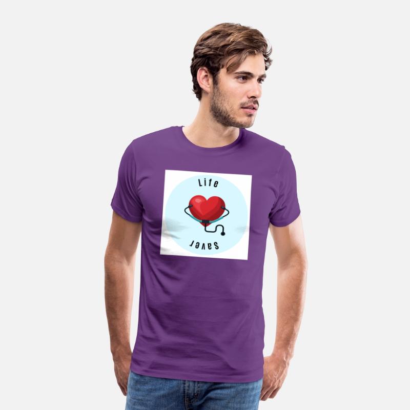 Blue red healing heart saver