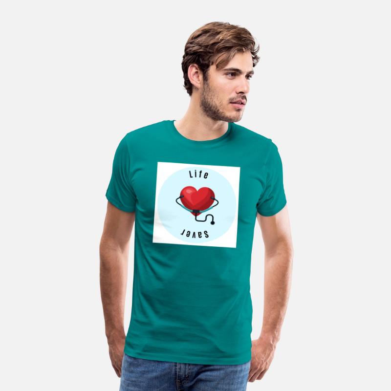 Blue red healing heart saver