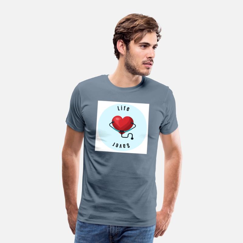 Blue red healing heart saver