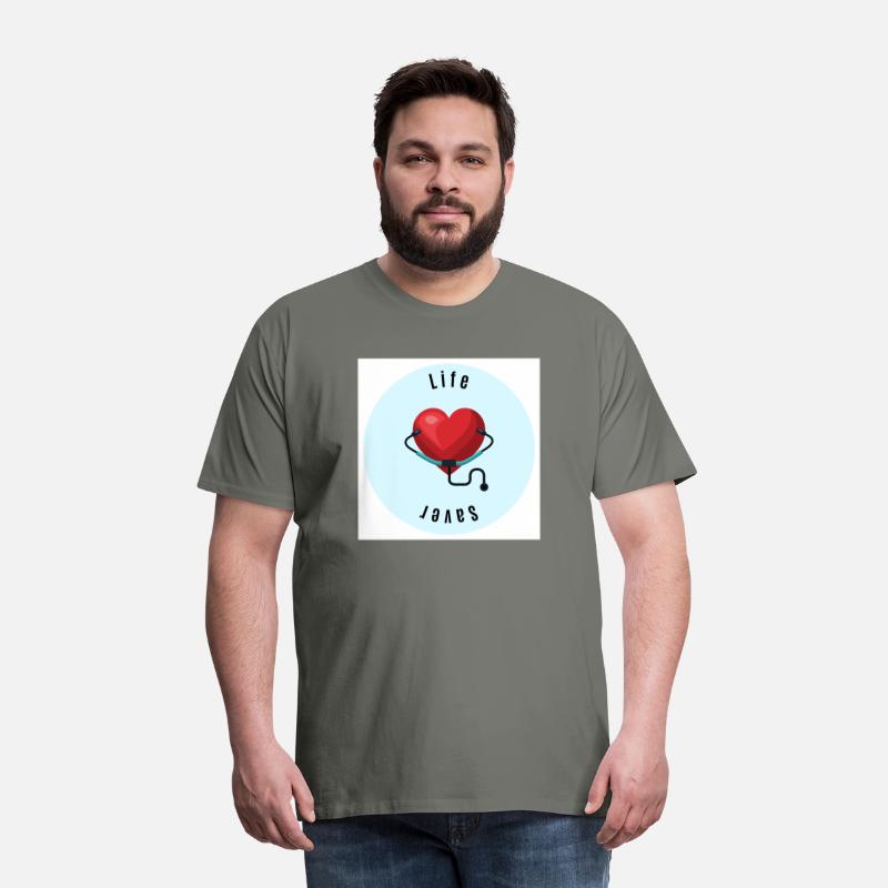 Blue red healing heart saver