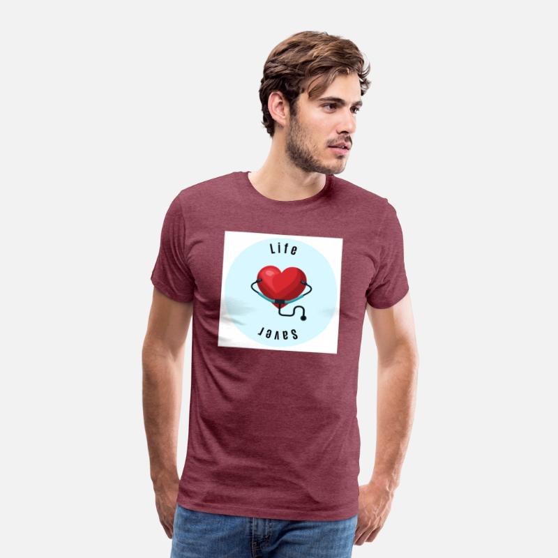 Blue red healing heart saver