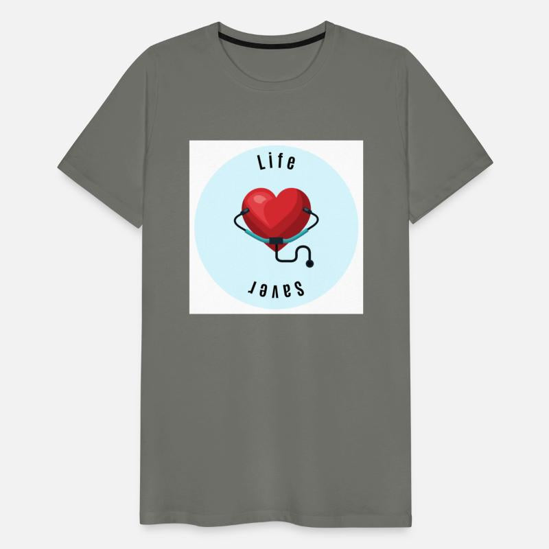 Blue red healing heart saver