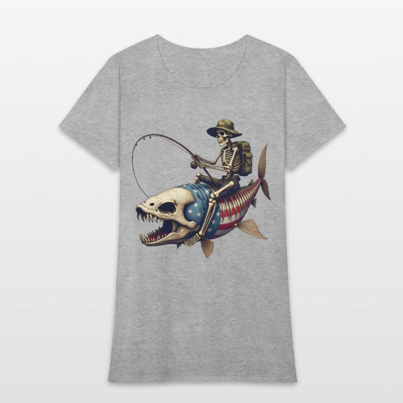 "Bone Fish" - Spooky Fish Skeleton Design