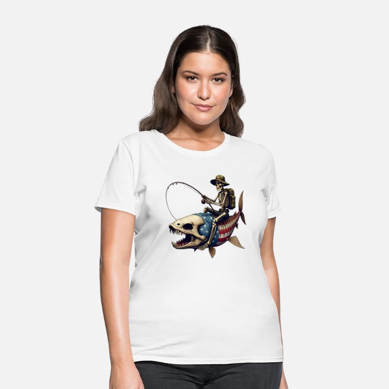 "Bone Fish" - Spooky Fish Skeleton Design