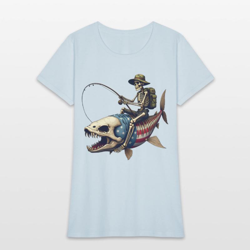 "Bone Fish" - Spooky Fish Skeleton Design