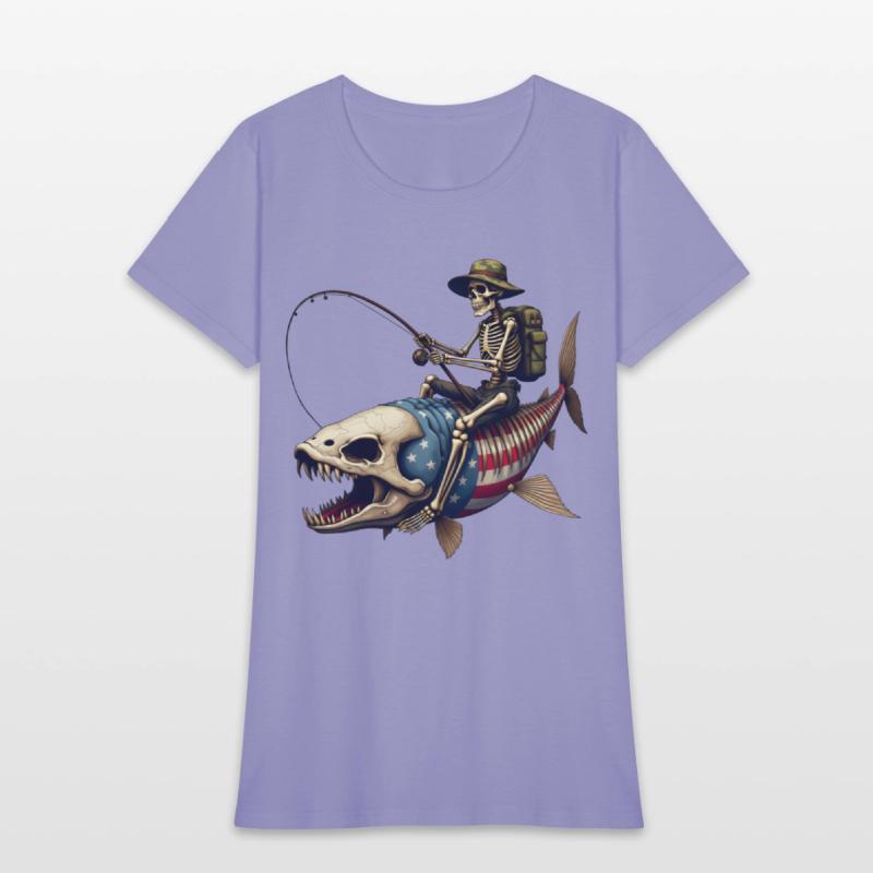 "Bone Fish" - Spooky Fish Skeleton Design