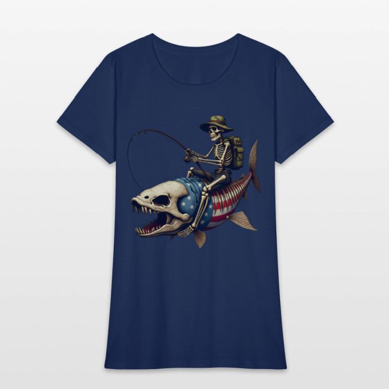 "Bone Fish" - Spooky Fish Skeleton Design