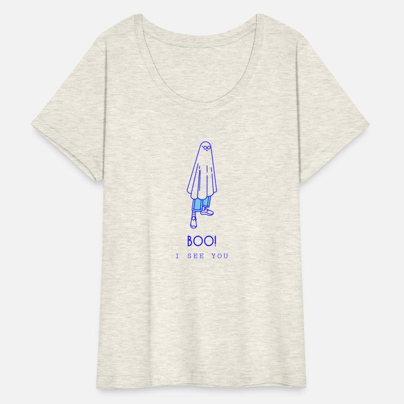 Boo! I see you simple ghost design