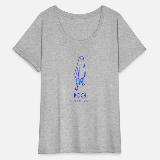 Boo! I see you simple ghost design