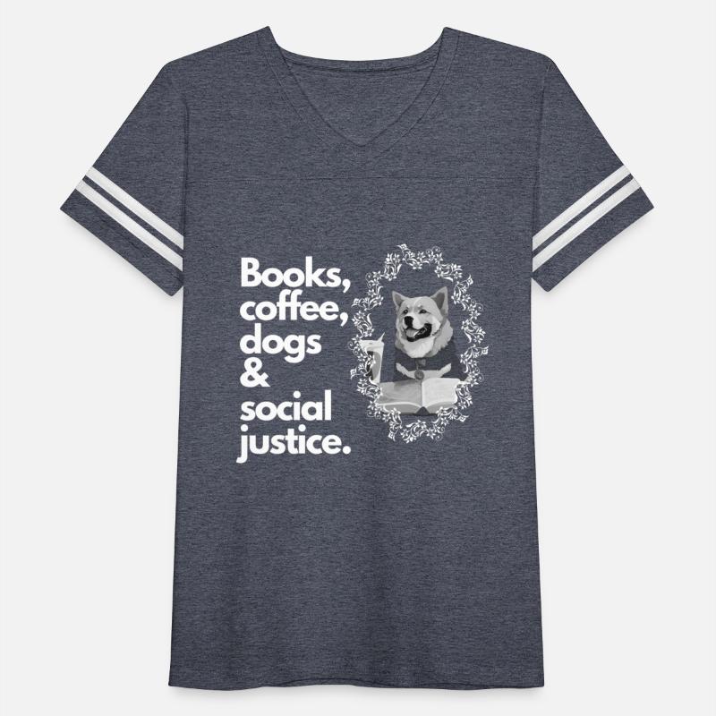 Books coffee dogs social justice