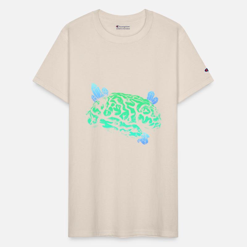 Brain with Crystal - Blue and Green