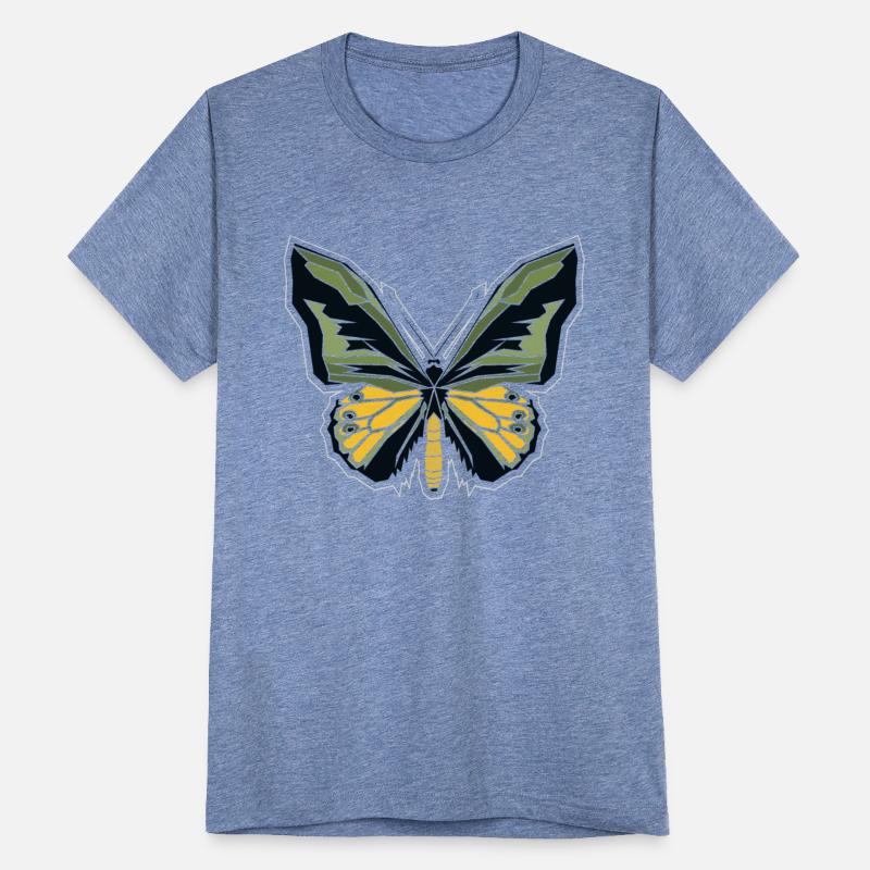butterfly in an abstract geometric nature theme