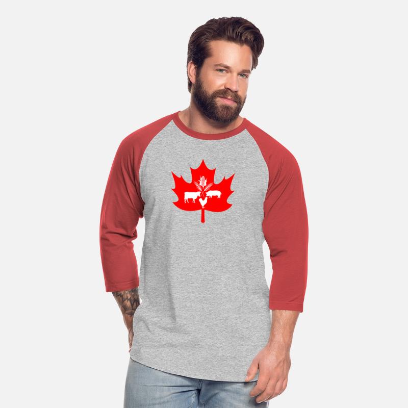 Canada maple leaf farm animal logo