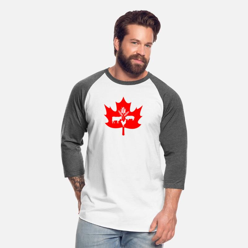 Canada maple leaf farm animal logo